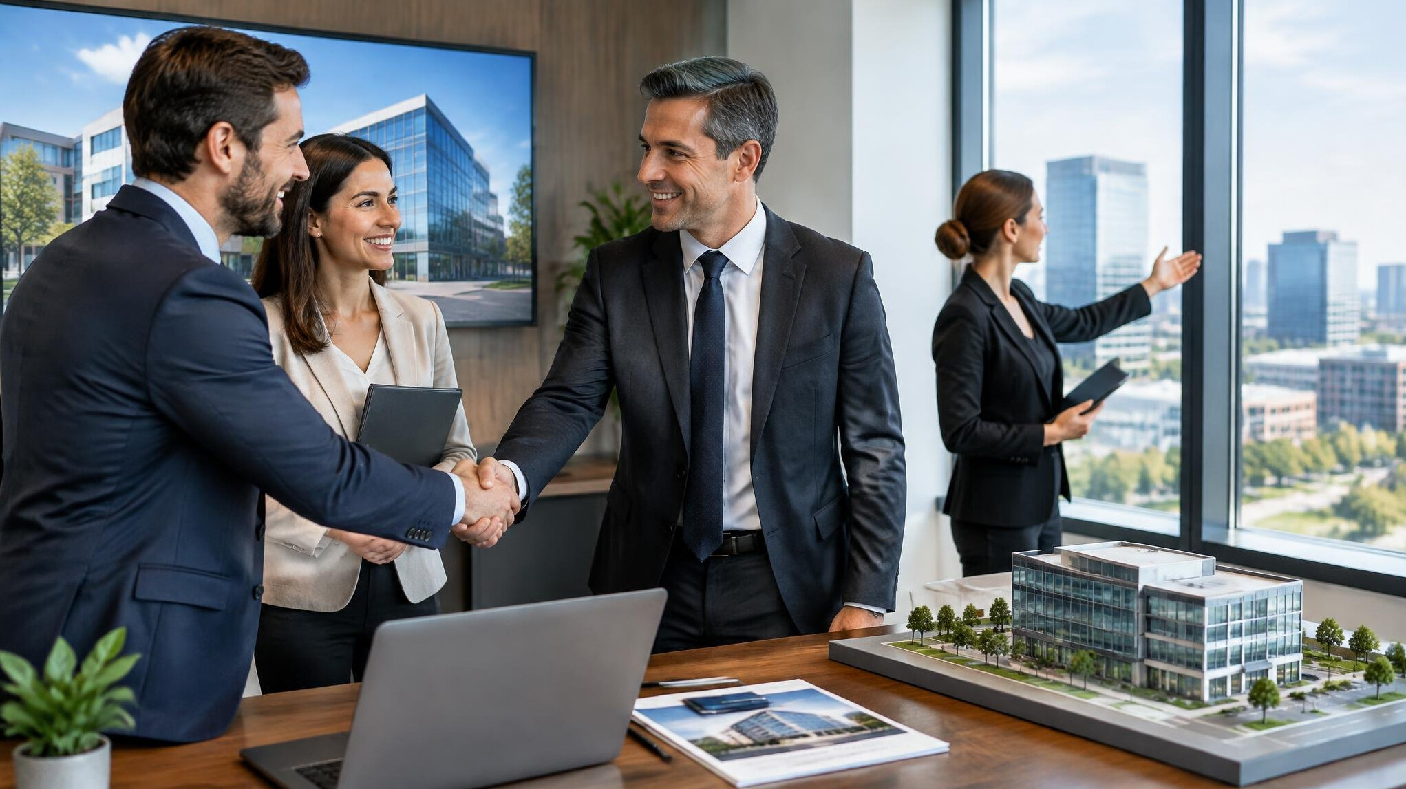 business meeting in office