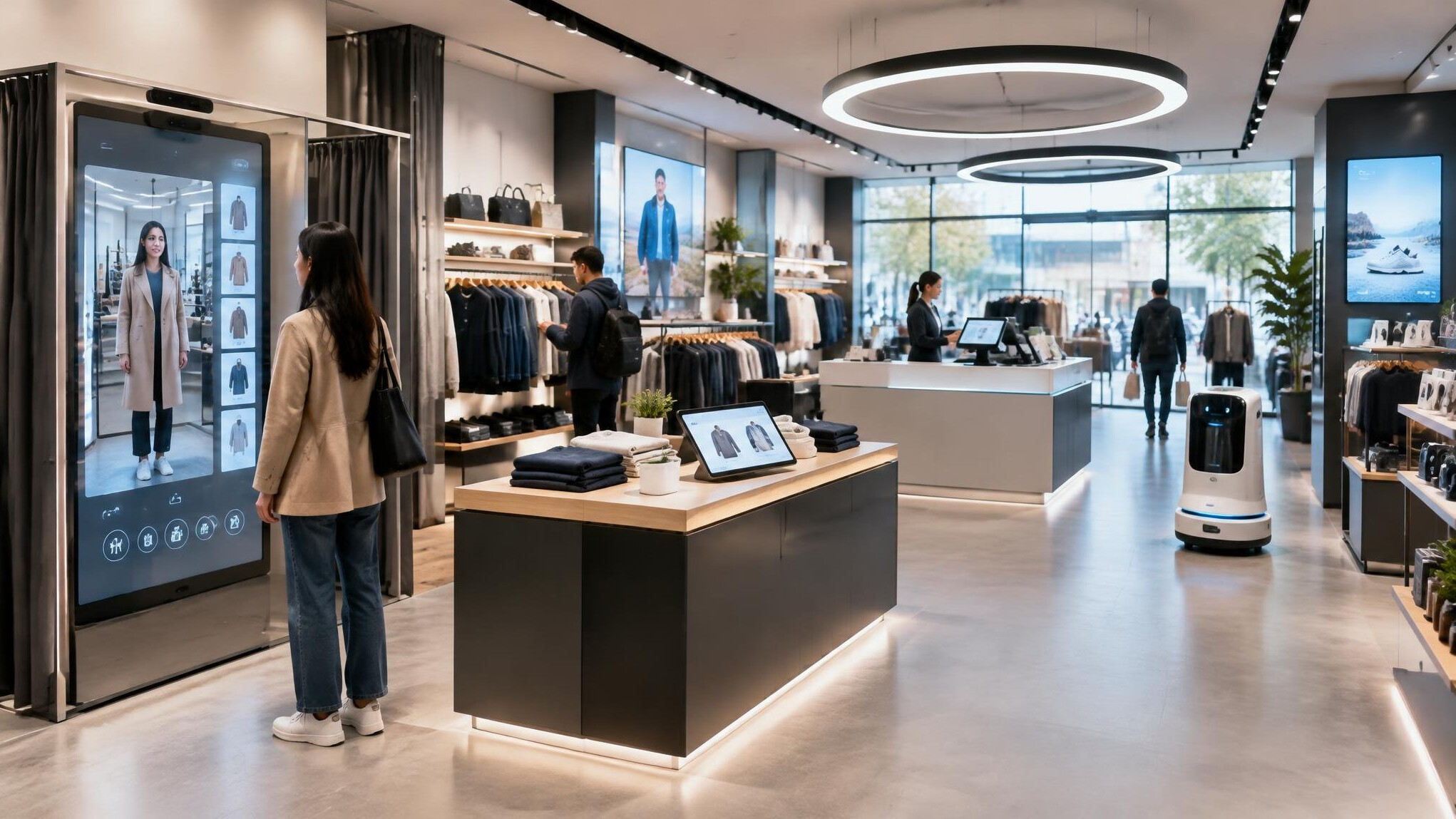 tech integrated retail space